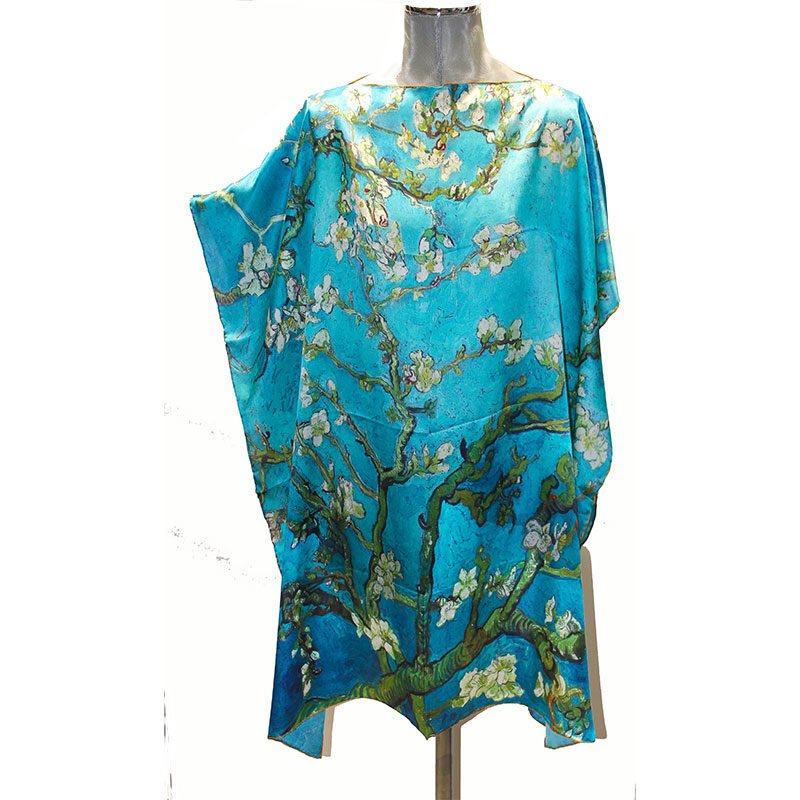 caftan-bluson-de-seda-pañuelos-turquesa